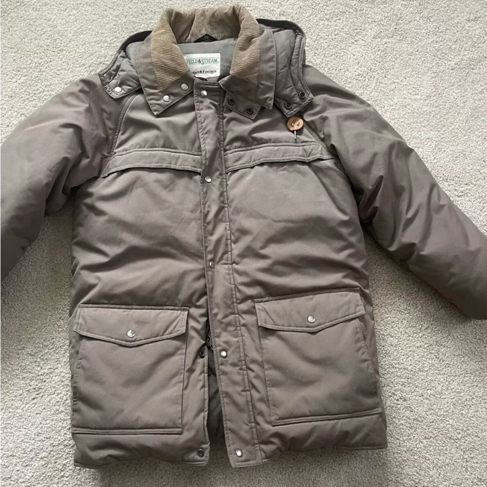 Field & Stream Brown Puffer Jacket